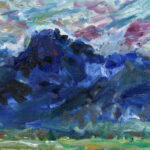 小島孝子 「有明山（信濃富士）」