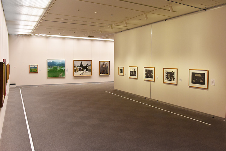 企画展示室 北アルプス展望美術館（池田町立美術館）